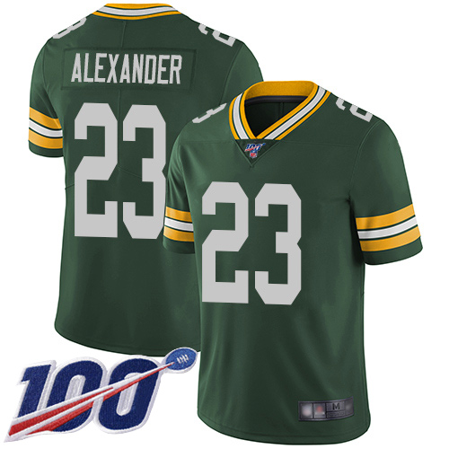Green Bay Packers Limited Green Men #23 Alexander Jaire Home Jersey Nike NFL 100th Season Vapor Untouchable